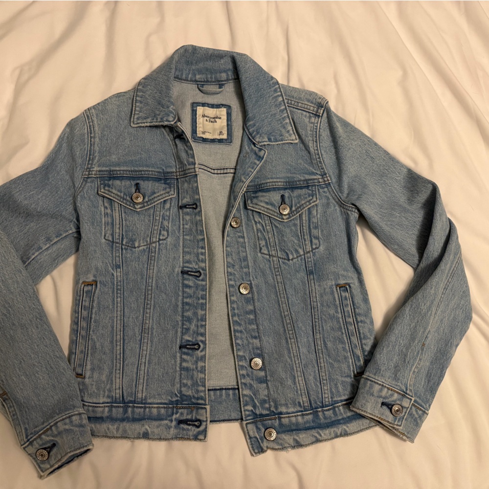Abercrombie & Fitch Light Blue Denim Jacket